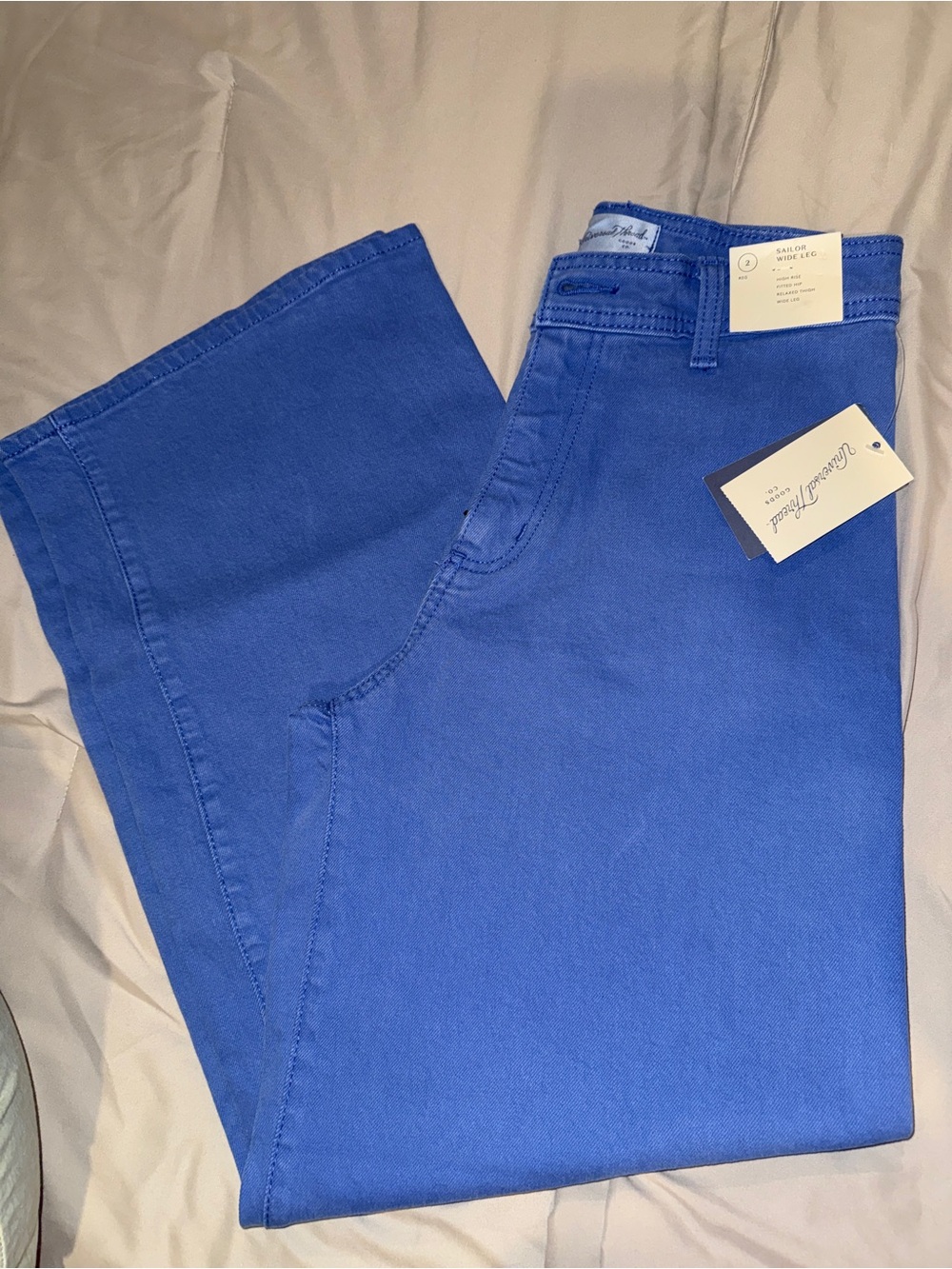 Universal Thread size 2 Sailor Wide Leg Jeans- Blue NWT